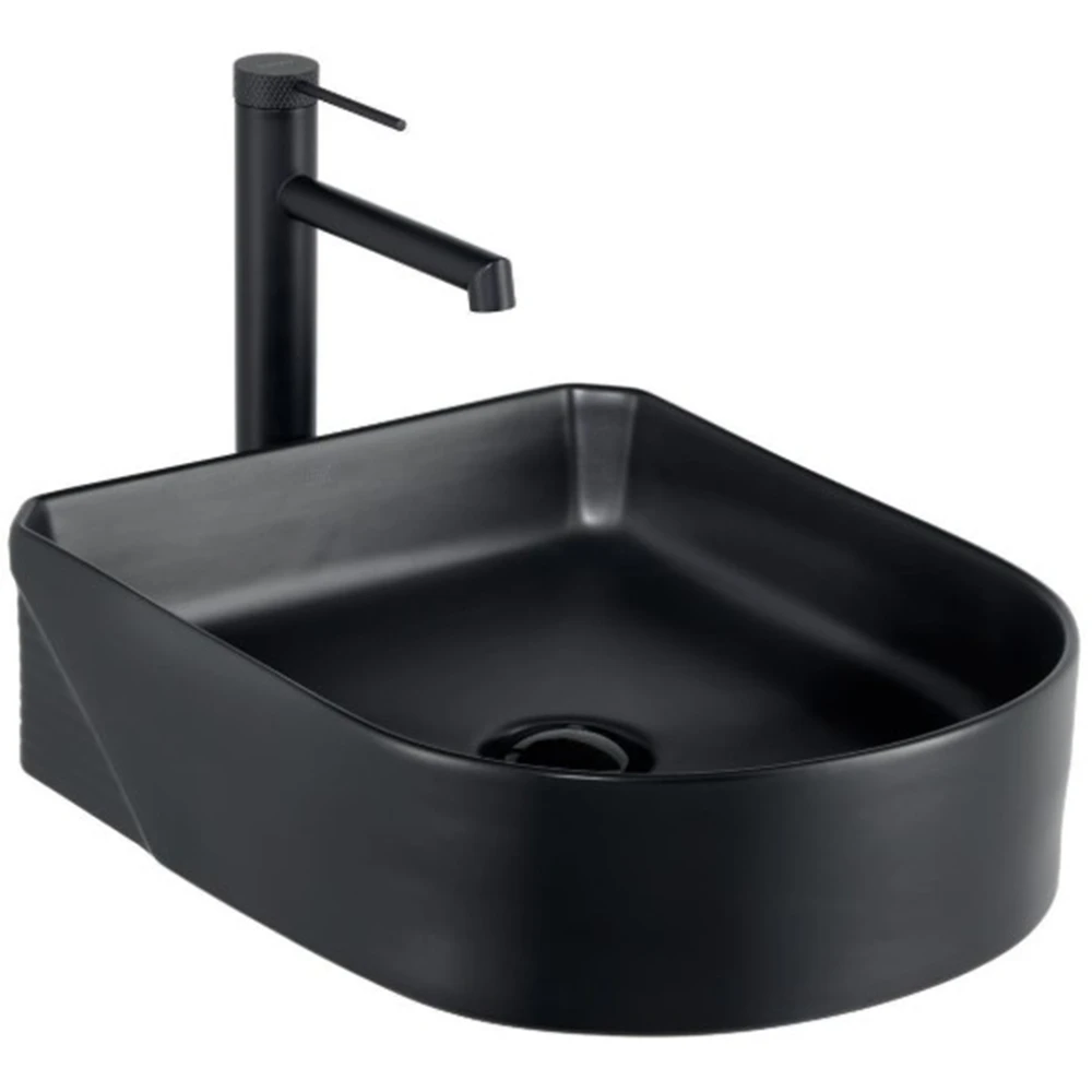 Lena EH-5110MS 38x46 Cm Mat Siyah Tezgah Üstü Lavabo Hemen Al