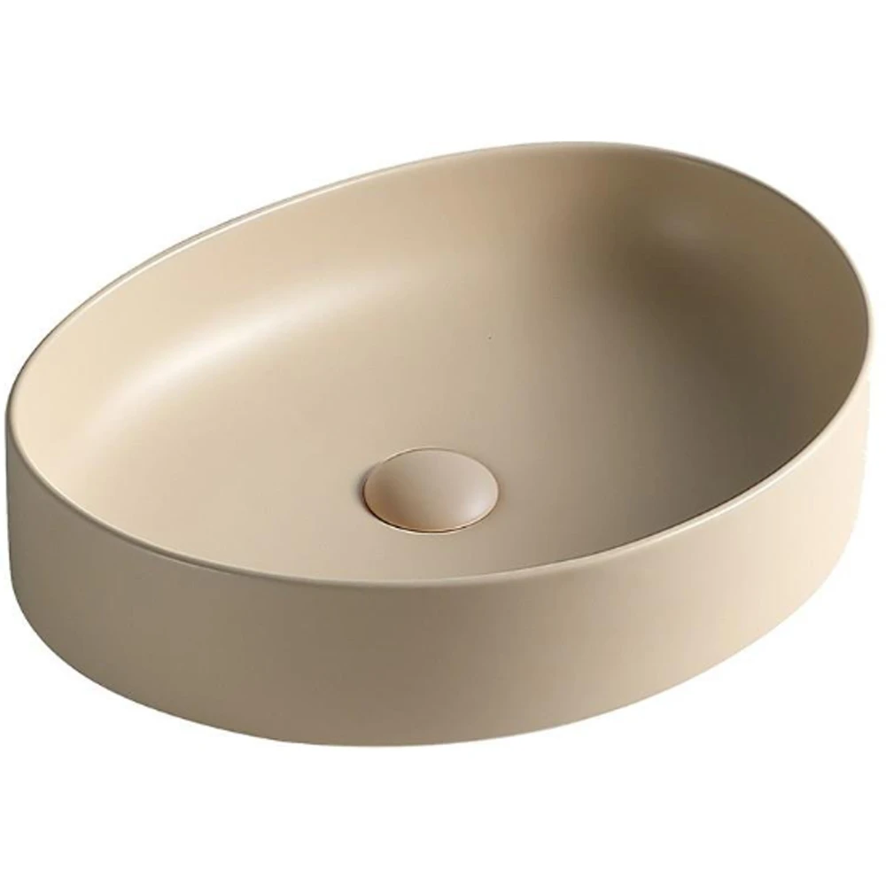 Lena EY-4713MK 50x38 Cm Mat Krem Tezgah Üstü Lavabo Hemen Al