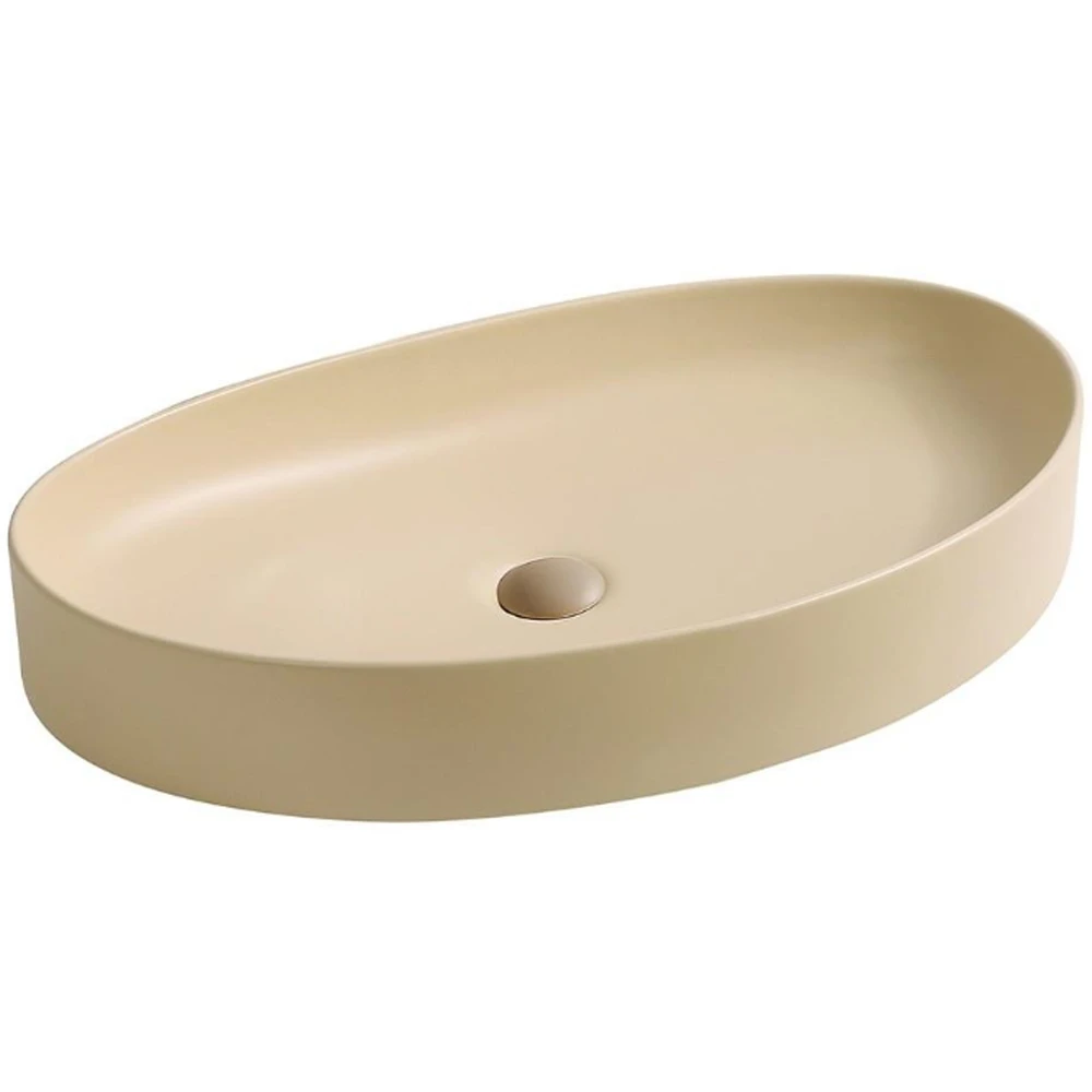 Lena EY-4714MK 65x40 Cm Mat Krem Tezgah Üstü Lavabo Hemen Al