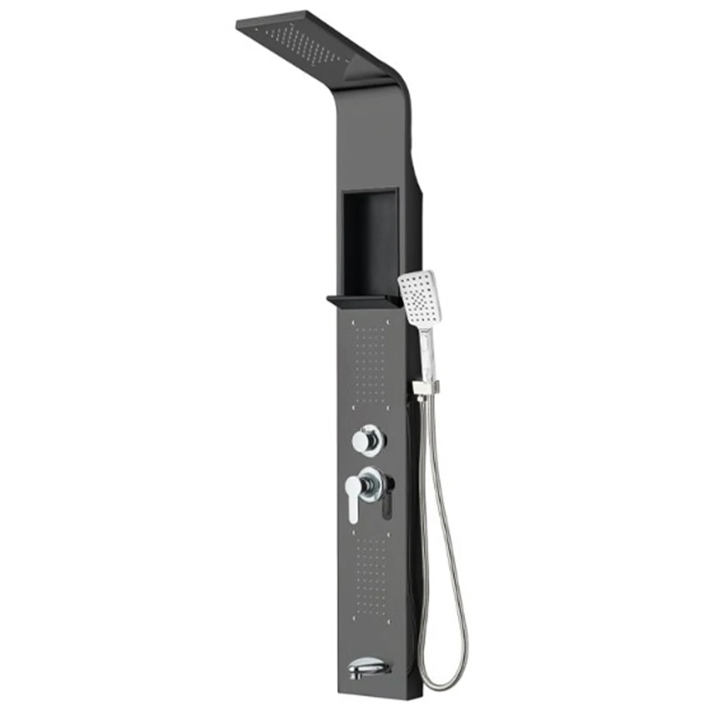 Newarc Domino Metalik Gri Duş Paneli - 440971G Hemen Al