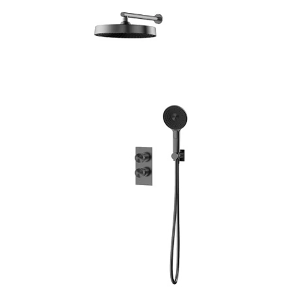 Newarc Milan Metalik Gri Ankastre Banyo Seti - 848131G Hemen Al