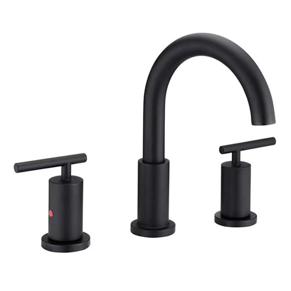 Newarc Newart Siyah 3 Delikli Lavabo Bataryası - 150561B Hemen Al