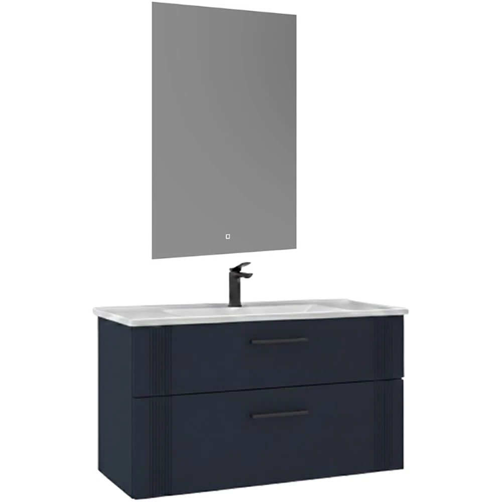 Orka Bari 100 Cm Mat Lacivert Banyo Dolabı Takımı - 5007157 Hemen Al