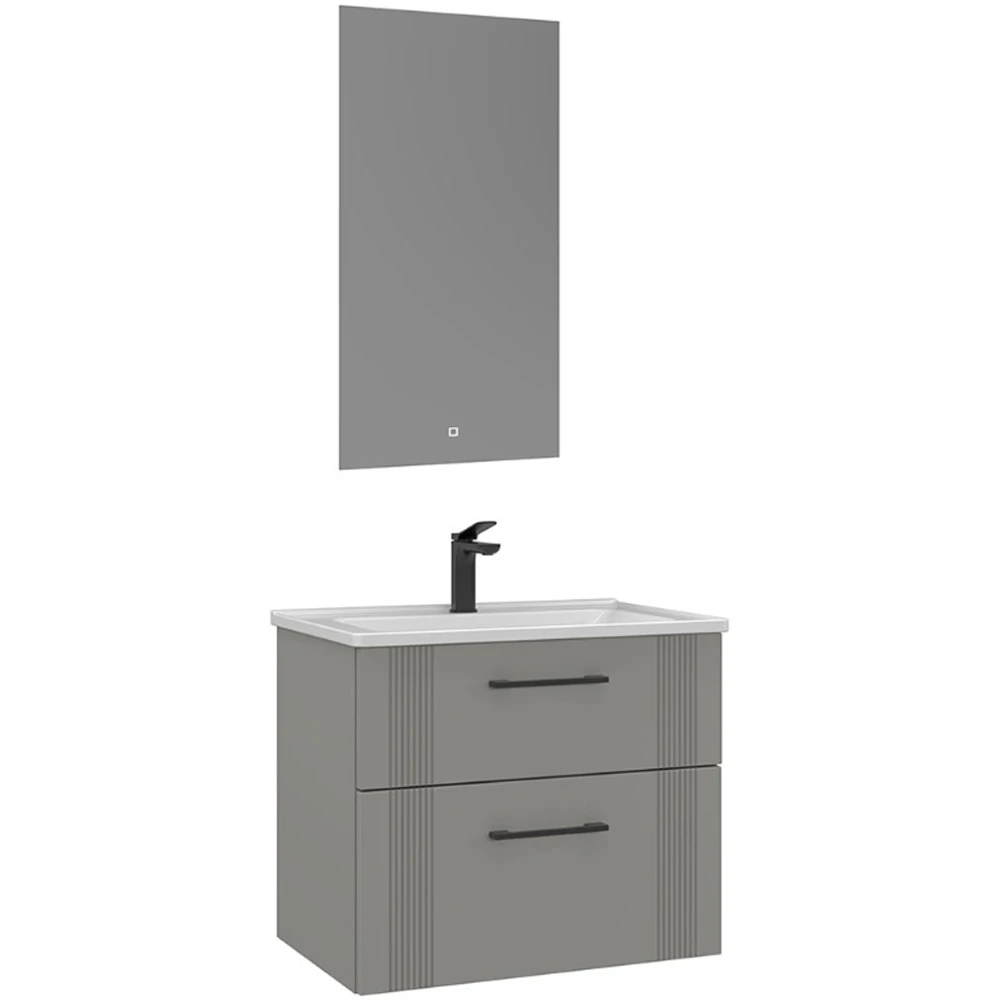 Orka Bari 65 Cm Mat Kaşmir Banyo Dolabı Takımı - 5006574 Hemen Al