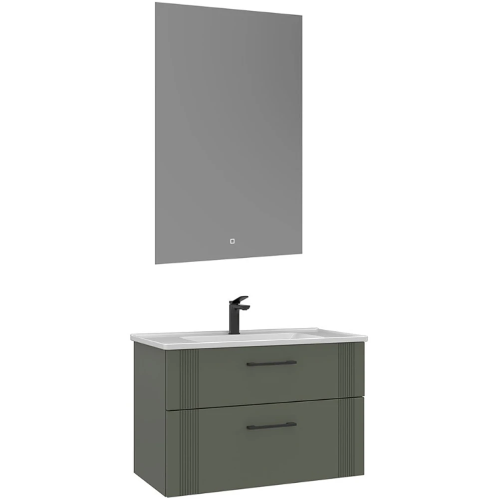 Orka Bari 85 Cm Mat Yeşil Banyo Dolabı Takımı - 5006577 Hemen Al