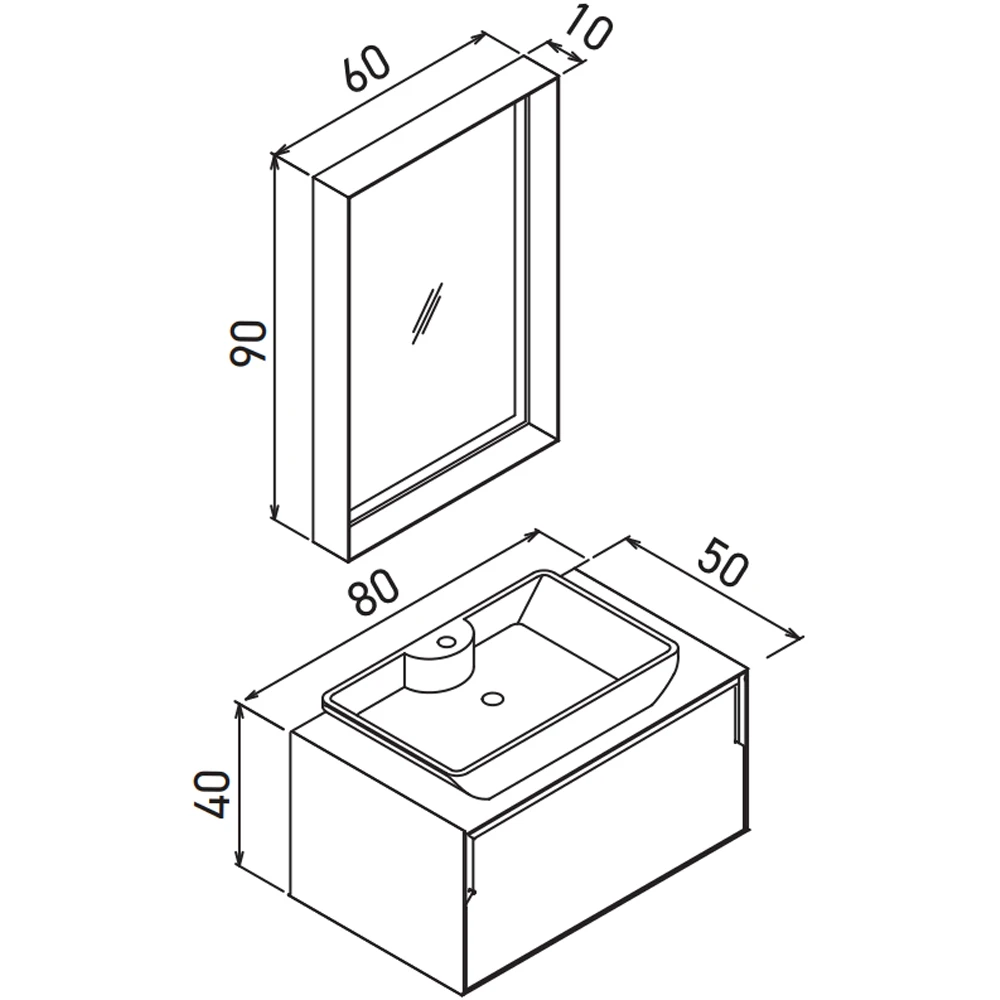 Orka Craft 80 Cm Meşe-Antrasit Banyo Dolabı Takımı - 5003991 Hemen Al