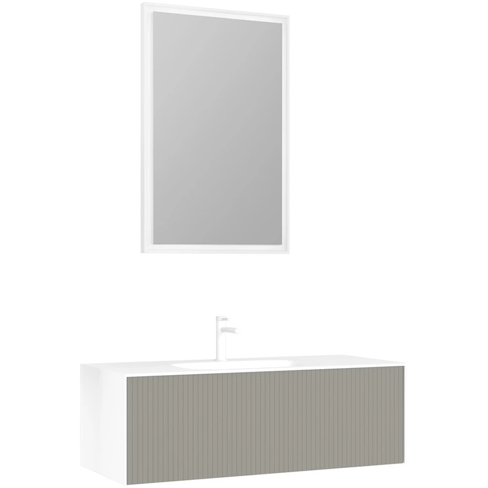 Orka Cube 120 Cm Mat Vizon Banyo Dolabı Takımı Hemen Al