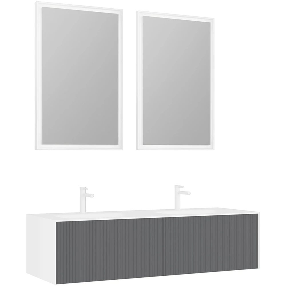 Orka Cube 160 Cm Mat Gri Banyo Dolabı Takımı Hemen Al