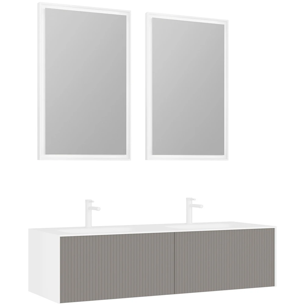 Orka Cube 160 Cm Mat Vizon Banyo Dolabı Takımı Hemen Al