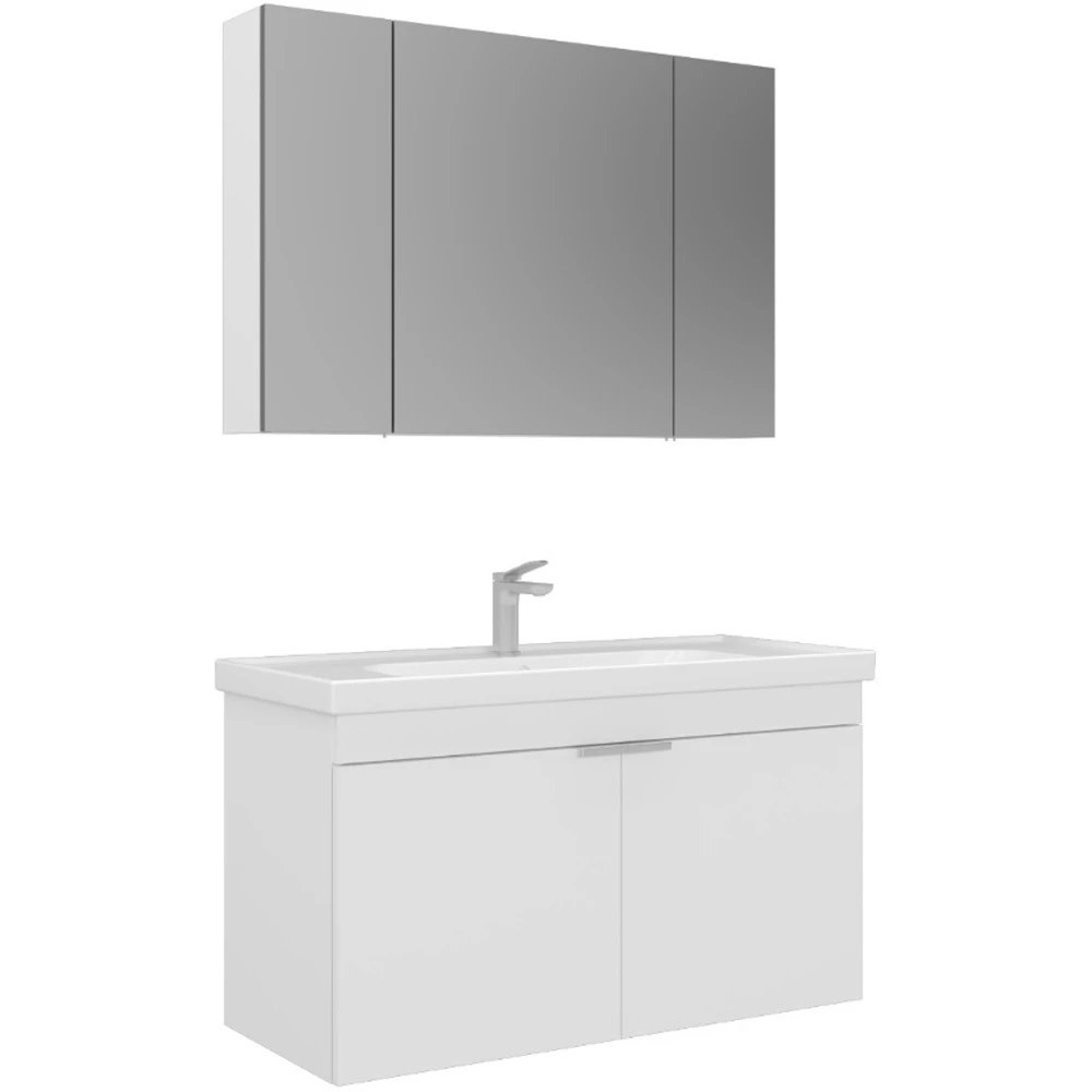 Orka Desna 100 Cm Mat Beyaz Banyo Dolabı Takımı - 5008731 Hemen Al