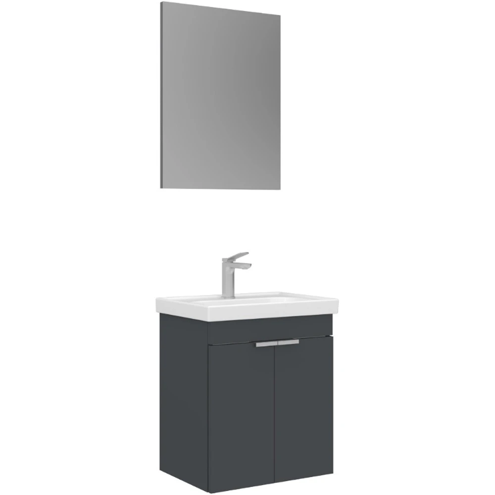 Orka Desna 50 Cm Mat Antrasit Banyo Dolabı Takımı - 5007927 Hemen Al