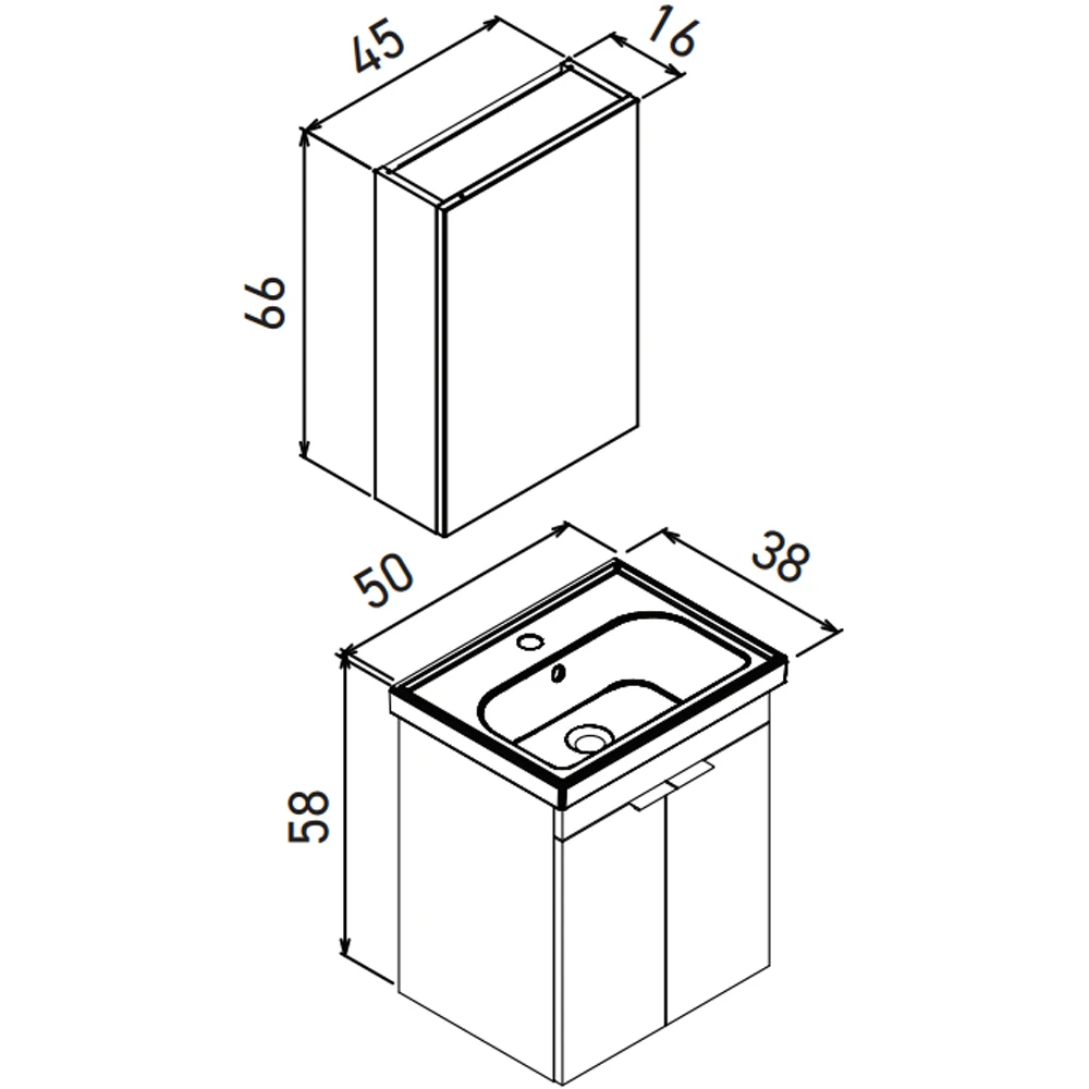 Orka Desna 50 Cm Mat Bej Banyo Dolabı Takımı - 5009176 Hemen Al