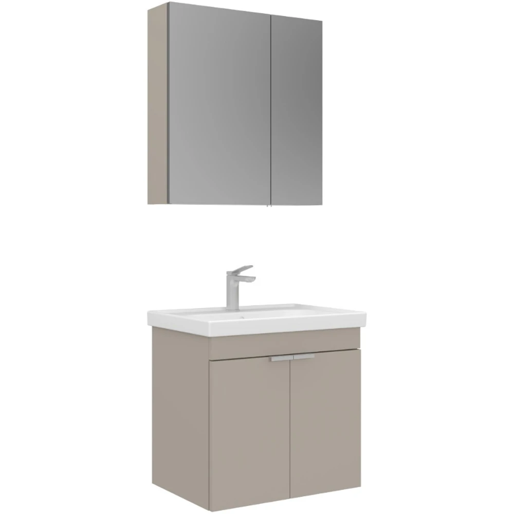 Orka Desna 60 Cm Mat Bej Banyo Dolabı Takımı - 5008566 Hemen Al