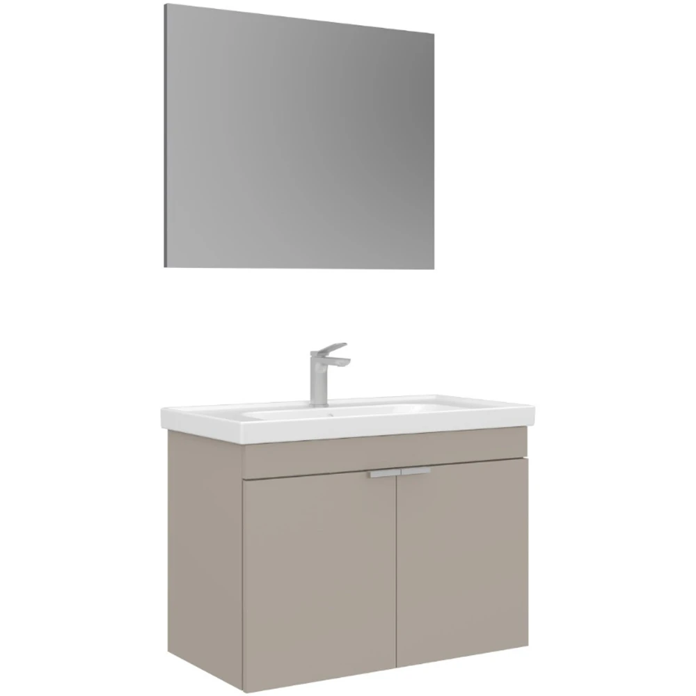 Orka Desna 80 Cm Mat Bej Banyo Dolabı Takımı - 5008572 Hemen Al