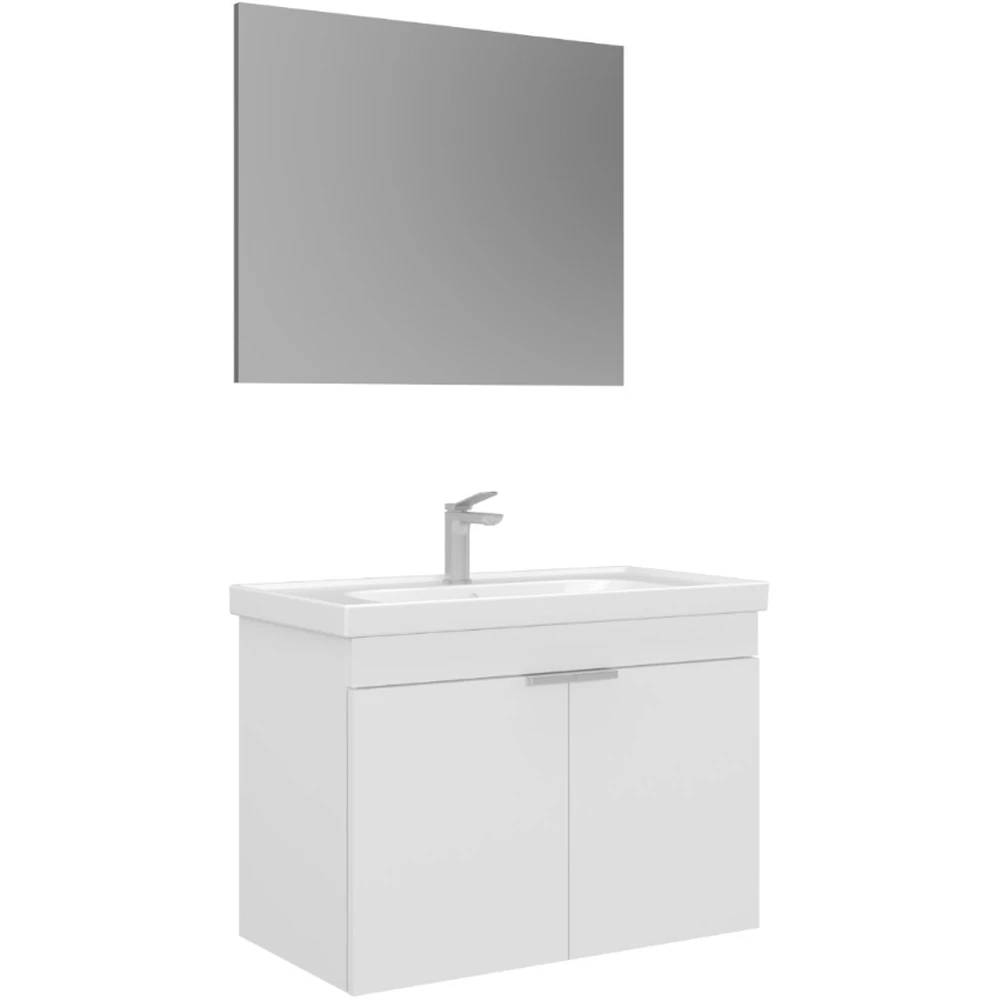 Orka Desna 80 Cm Mat Beyaz Banyo Dolabı Takımı - 5008548 Hemen Al