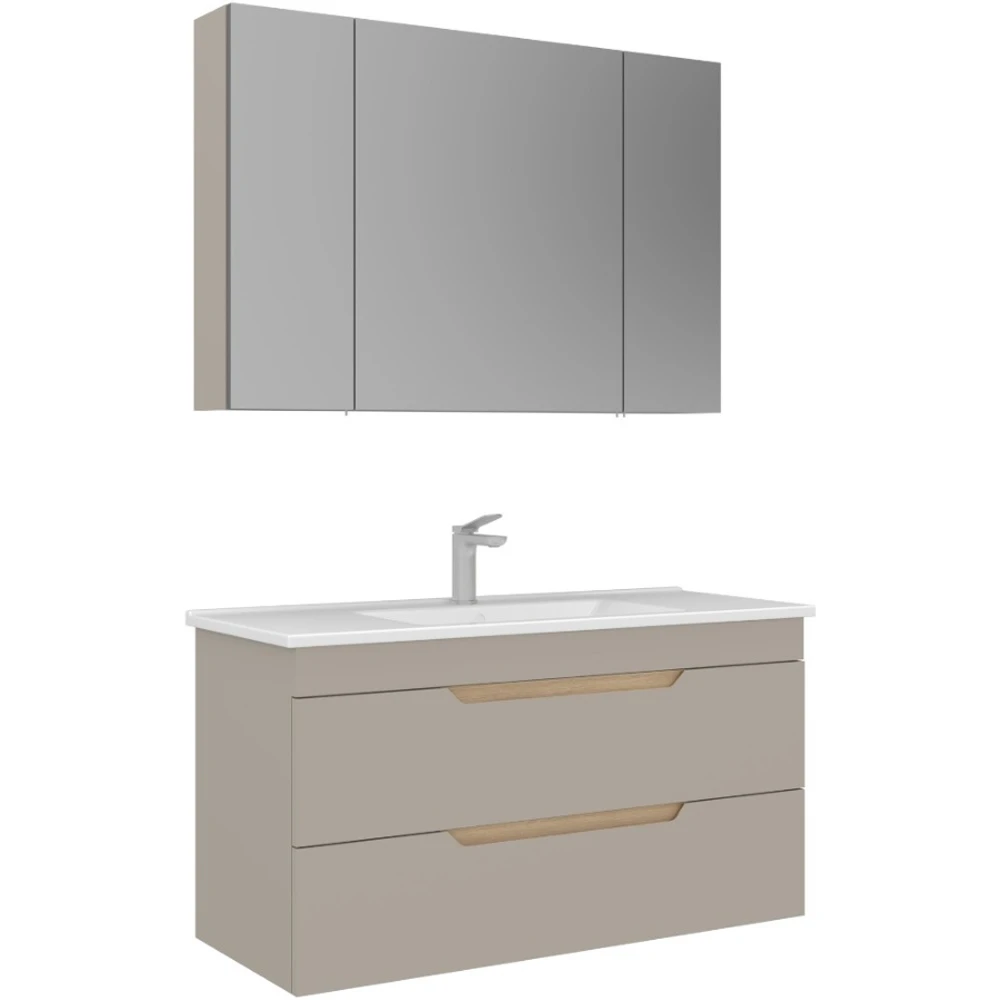 Orka Lena 100 Cm Mat Bej Banyo Dolabı Takımı - 5008053 Hemen Al