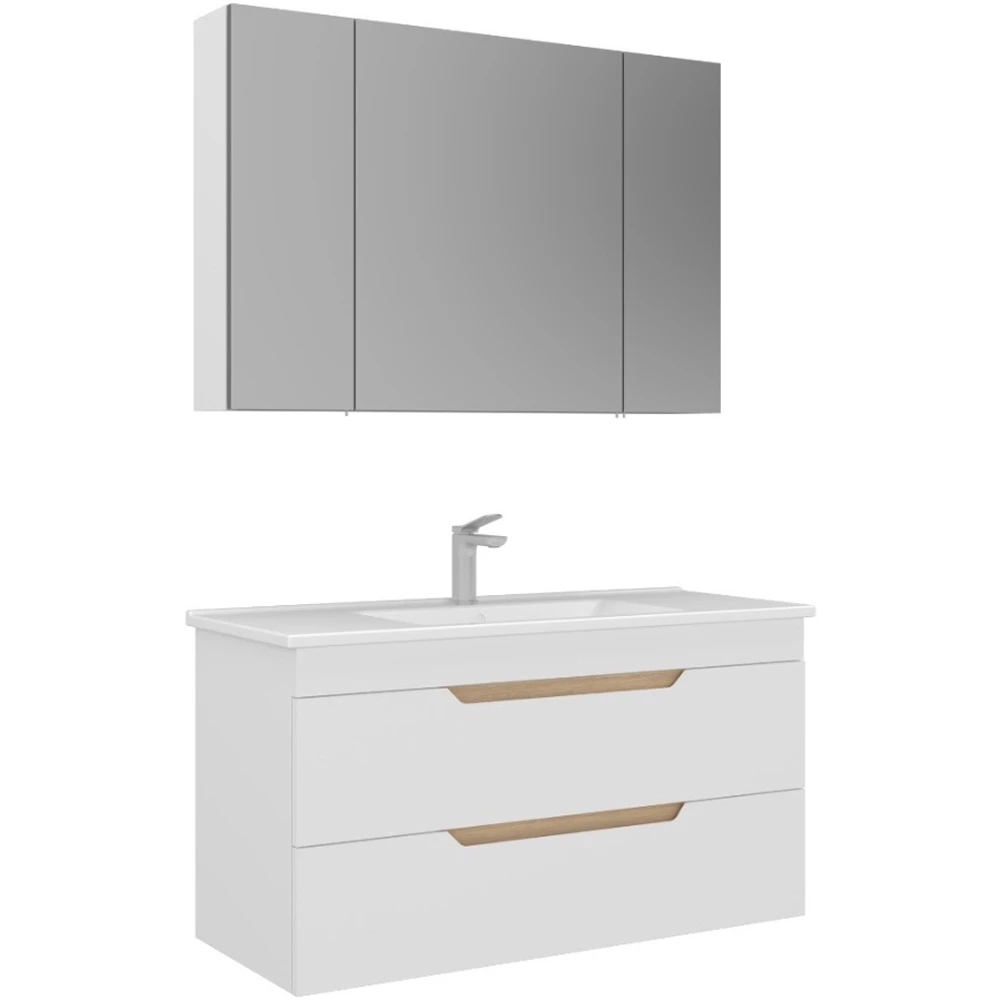 Orka Lena 100 Cm Mat Beyaz Banyo Dolabı Takımı - 5008795 Hemen Al