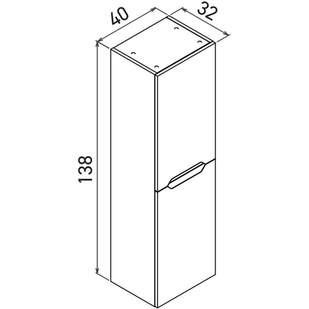 Orka Lena 40 Cm Mat Antrasit Boy Dolabı - 3009970 Hemen Al
