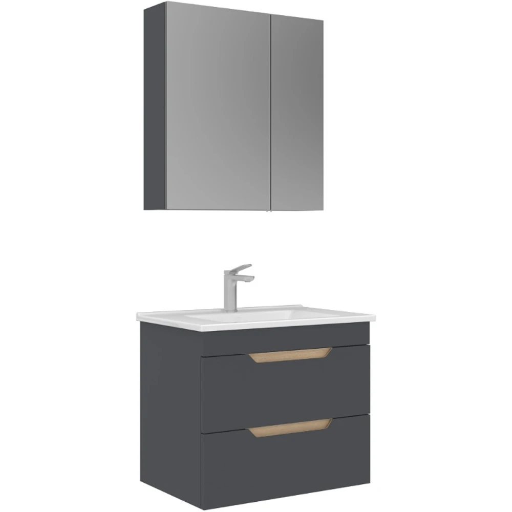 Orka Lena 65 Cm Mat Antrasit Banyo Dolabı Takımı - 5008032 Hemen Al