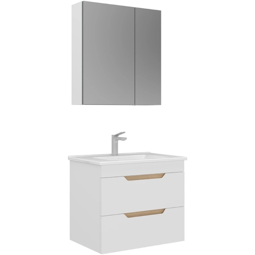 Orka Lena 65 Cm Mat Beyaz Banyo Dolabı Takımı - 5008803 Hemen Al