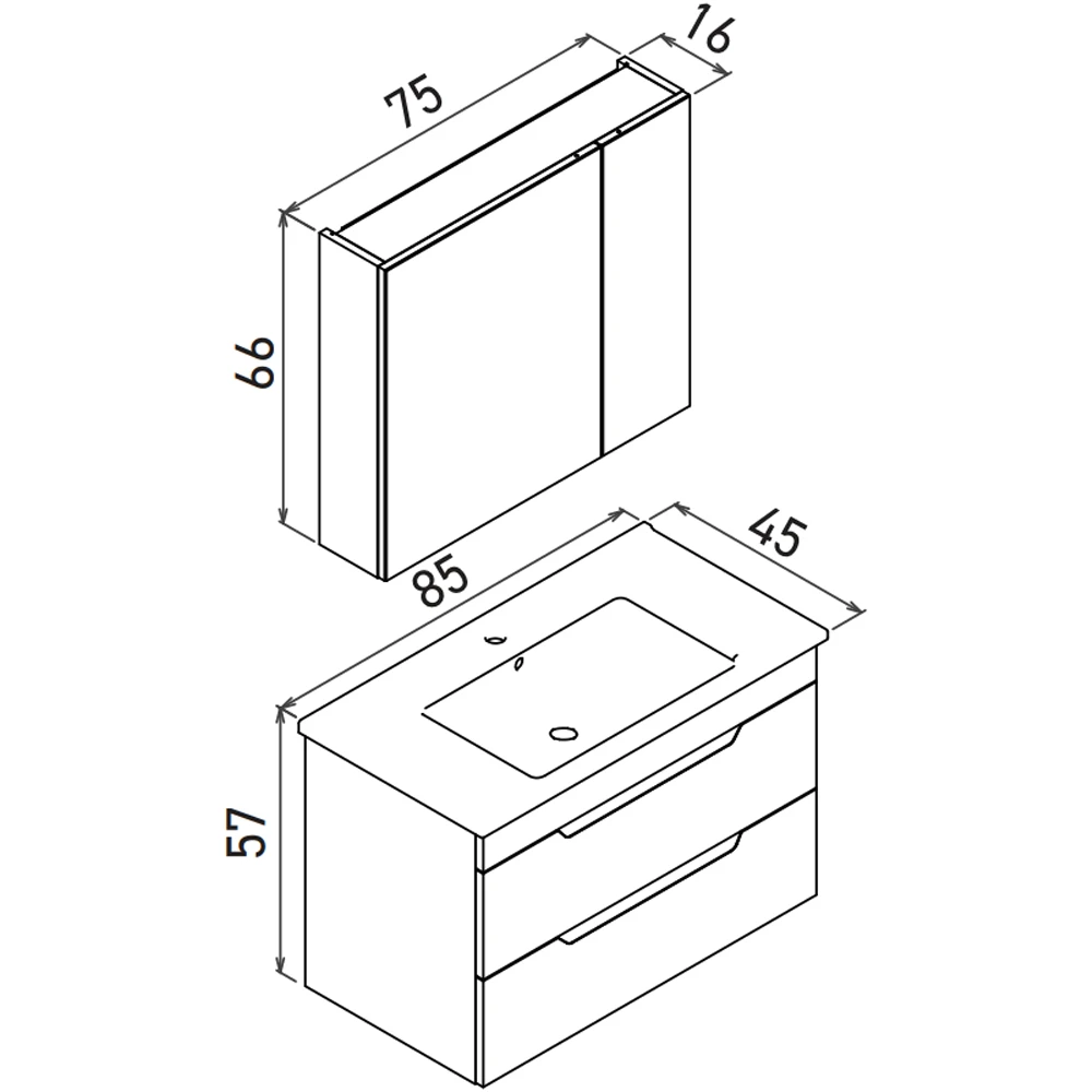 Orka Lena 85 Cm Mat Bej Banyo Dolabı Takımı - 5008048 Hemen Al