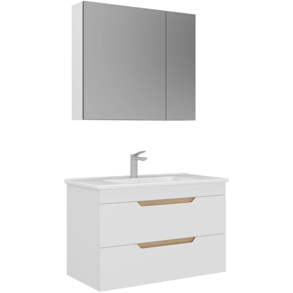 Orka Lena 85 Cm Mat Beyaz Banyo Dolabı Takımı - 5008809 Hemen Al