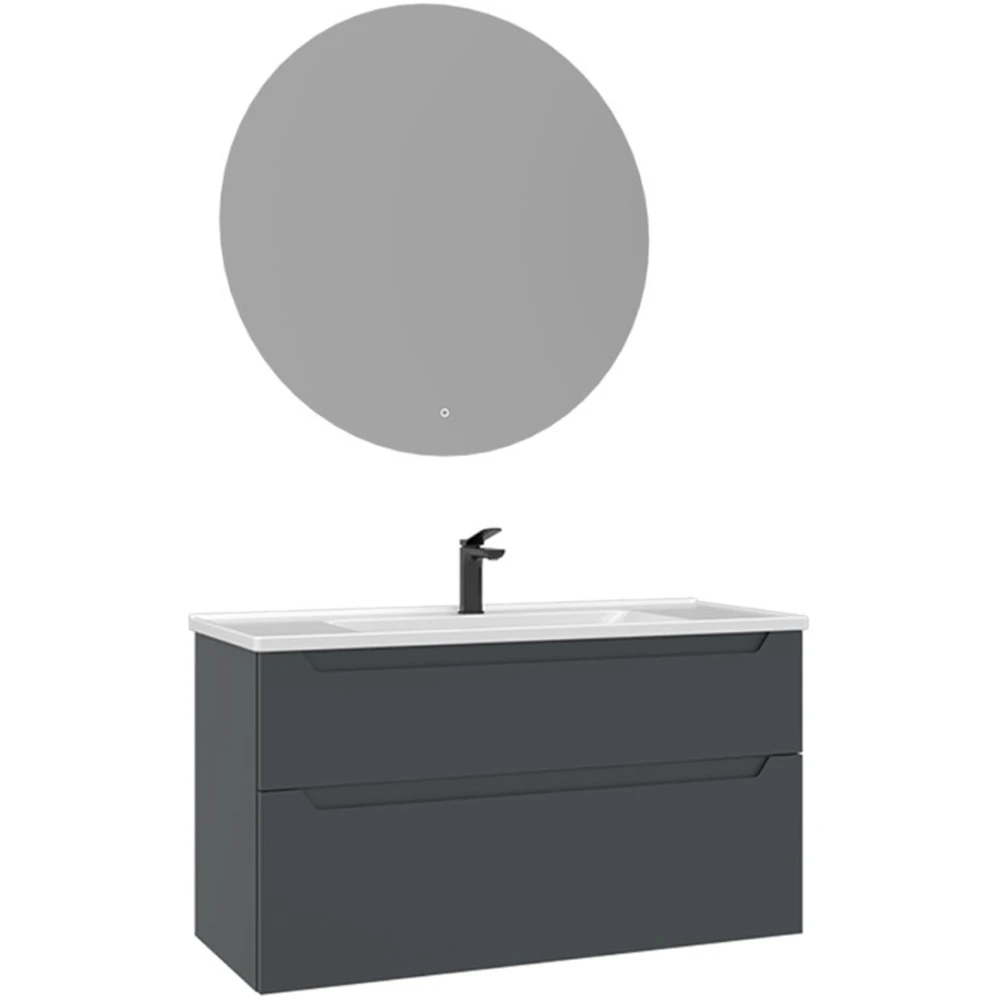 Orka Messina 100 Cm Mat Antrasit Banyo Dolabı Takımı - 5006664 Hemen Al