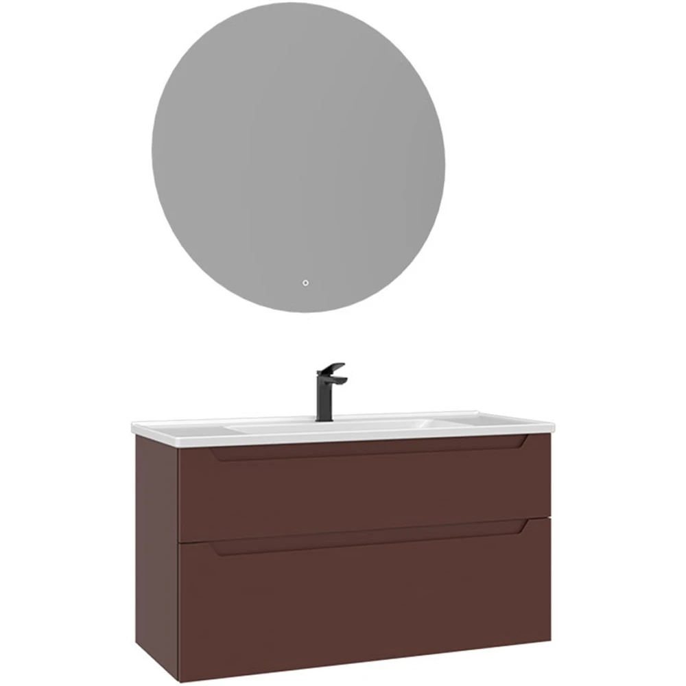 Orka Messina 100 Cm Mat Kırmızı Banyo Dolabı Takımı - 5006662 Hemen Al