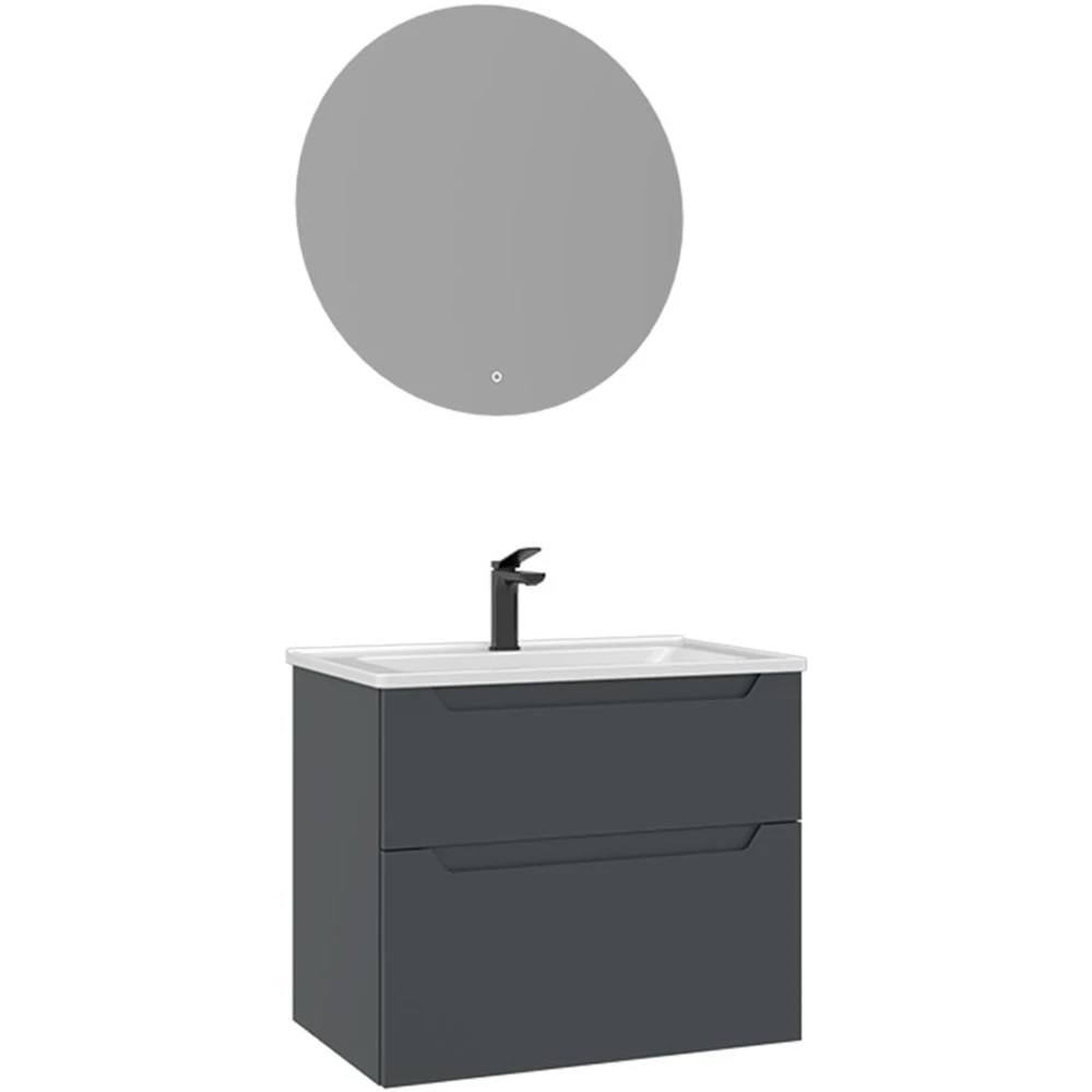 Orka Messina 65 Cm Mat Antrasit Banyo Dolabı Takımı - 5006656 Hemen Al