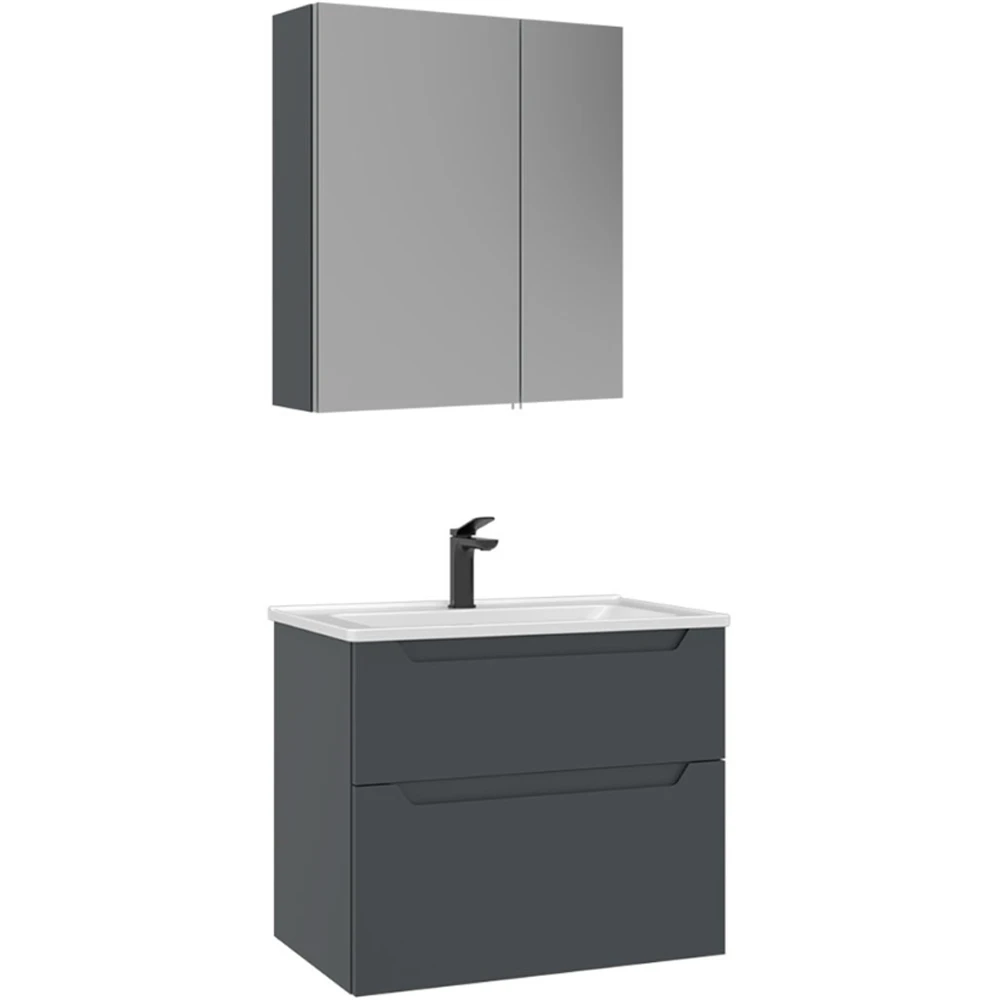 Orka Messina 65 Cm Mat Antrasit Banyo Dolabı Takımı - 5007133 Hemen Al