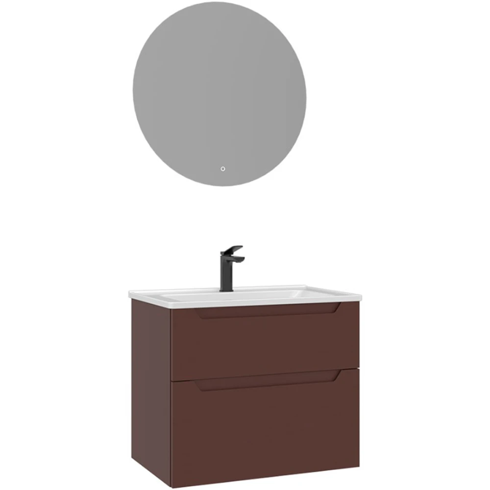 Orka Messina 65 Cm Mat Kırmızı Banyo Dolabı Takımı - 5006654 Hemen Al