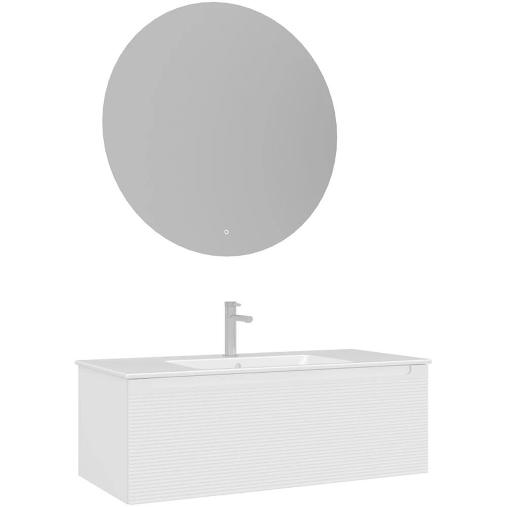 Orka Olbia 100 Cm Mat Beyaz Banyo Dolabı Takımı Hemen Al