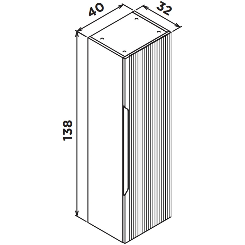 Orka Olbia 40 Cm Mat Beyaz Boy Dolabı Hemen Al