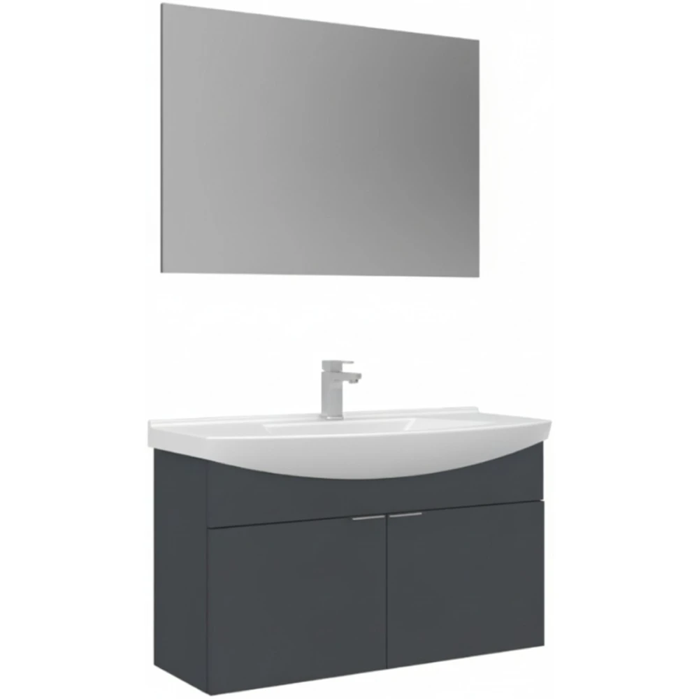 Orka Purus 100 Cm Antrasit Banyo Dolabı Takımı - 5008329 Hemen Al