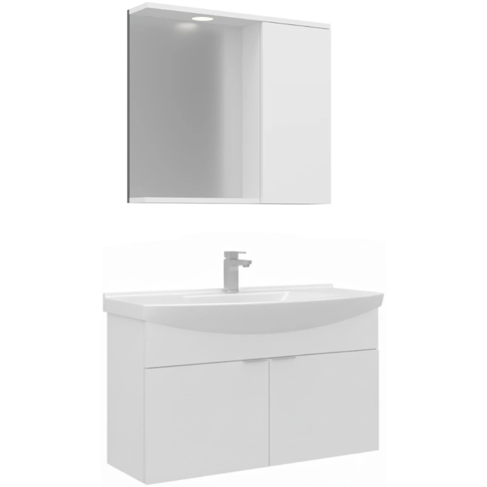 Orka Purus 100 Cm Beyaz Banyo Dolabı Takımı - 5007974 Hemen Al