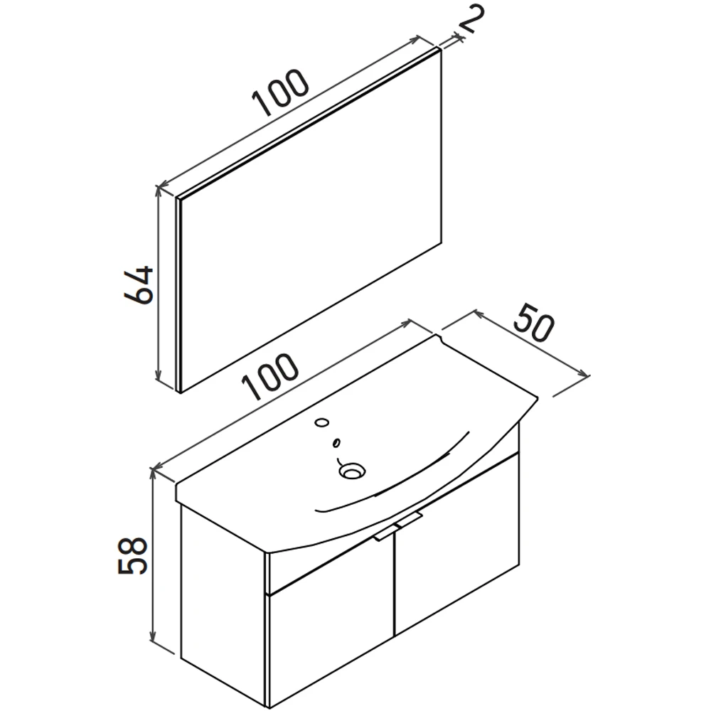Orka Purus 100 Cm Budva Banyo Dolabı Takımı - 5008327 Hemen Al