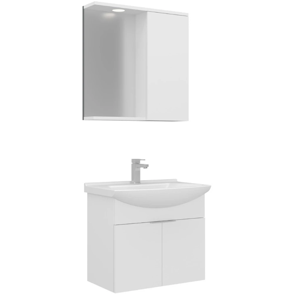 Orka Purus 65 Cm Beyaz Banyo Dolabı Takımı - 5007972 Hemen Al