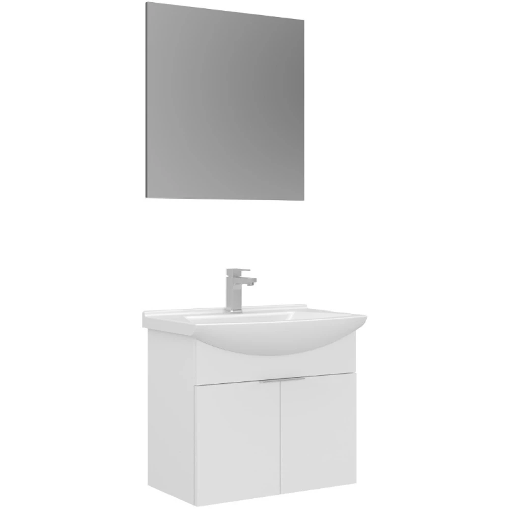 Orka Purus 65 Cm Beyaz Banyo Dolabı Takımı - 5008322 Hemen Al