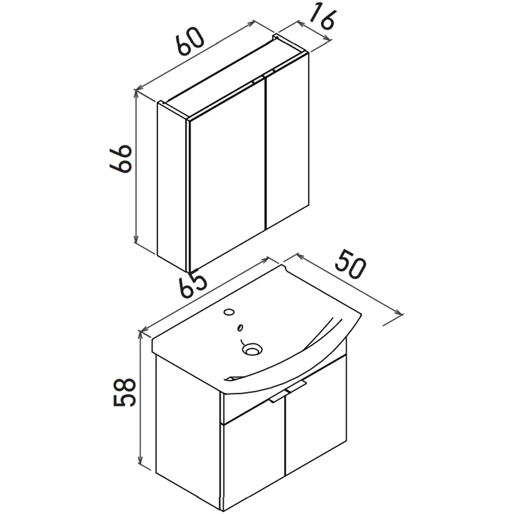 Orka Purus 65 Cm Beyaz Banyo Dolabı Takımı - 5008340 Hemen Al