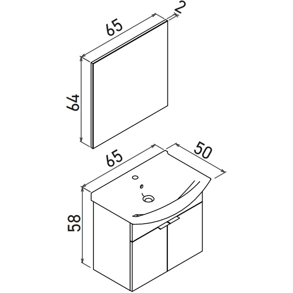 Orka Purus 65 Cm Budva Banyo Dolabı Takımı - 5008318 Hemen Al