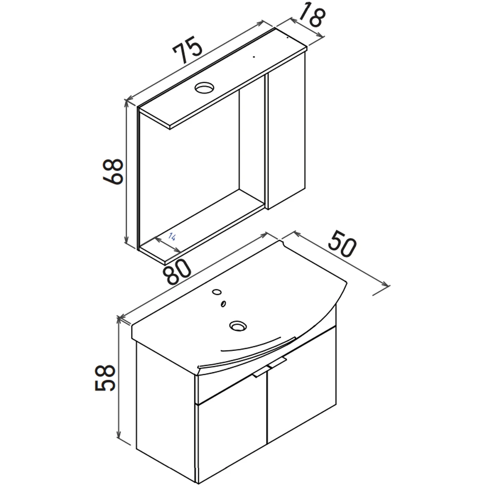 Orka Purus 80 Cm Budva Banyo Dolabı Takımı - 5007993 Hemen Al