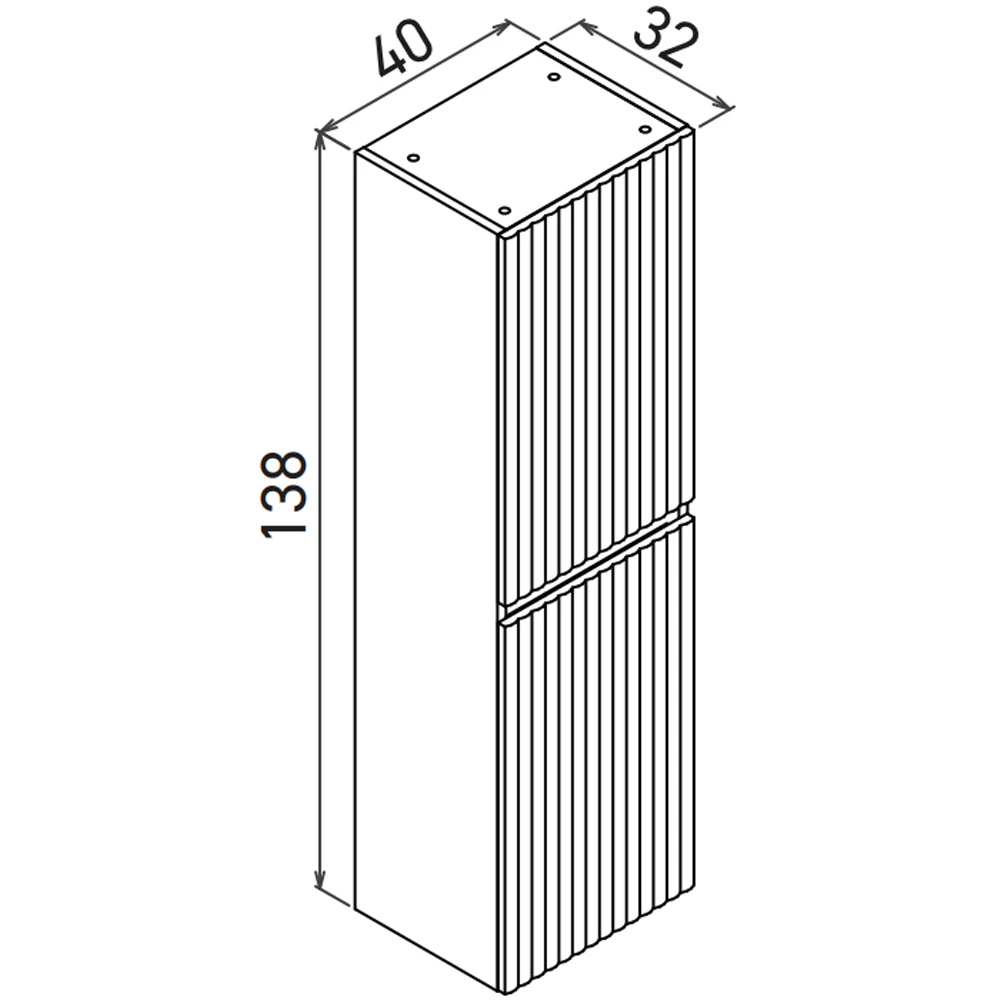 Orka Tivoli 40 Cm Mat Beyaz Boy Dolabı Hemen Al