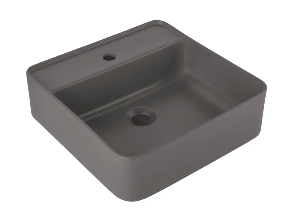 Kale Smartedge 45X45 Cm Mat Antrasit Kare Lavabo Hemen Al