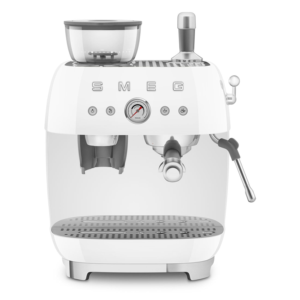 Smeg Beyaz Öğütücülü Espresso Kahve Makinesi EGF03WHEU Hemen Al