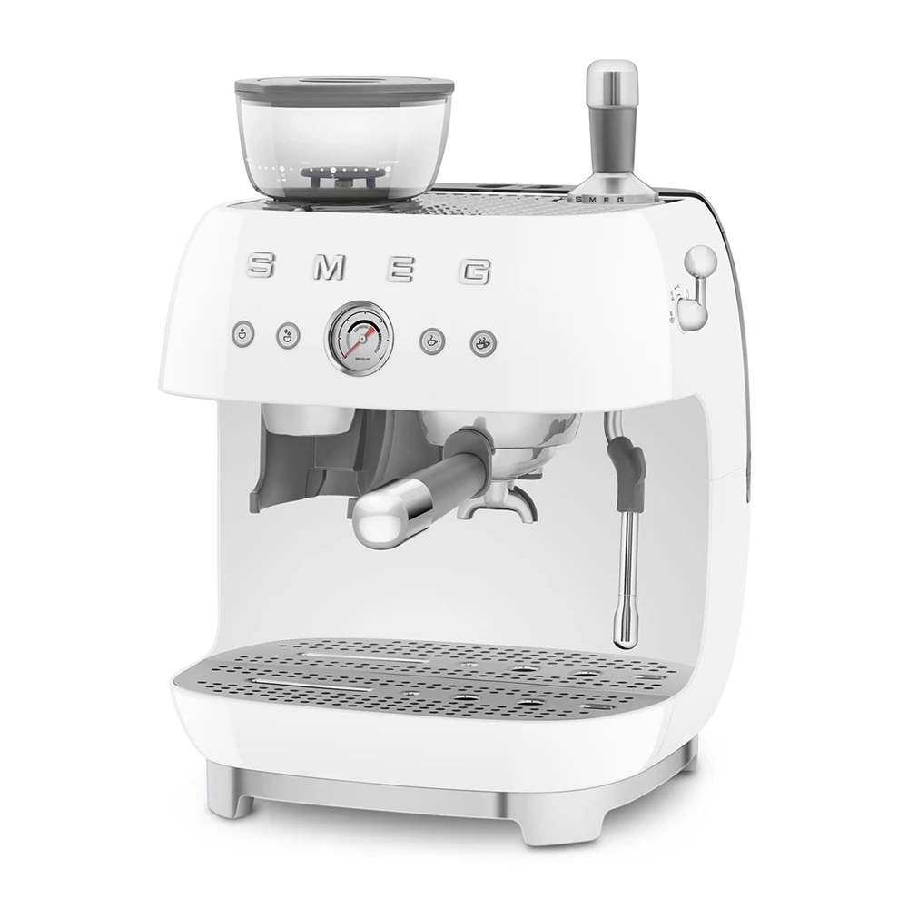 Smeg Beyaz Öğütücülü Espresso Kahve Makinesi EGF03WHEU Hemen Al