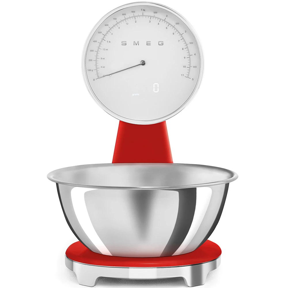 Smeg Kırmızı Retro Analog Mutfak Tartısı - KSF01RDWW Hemen Al