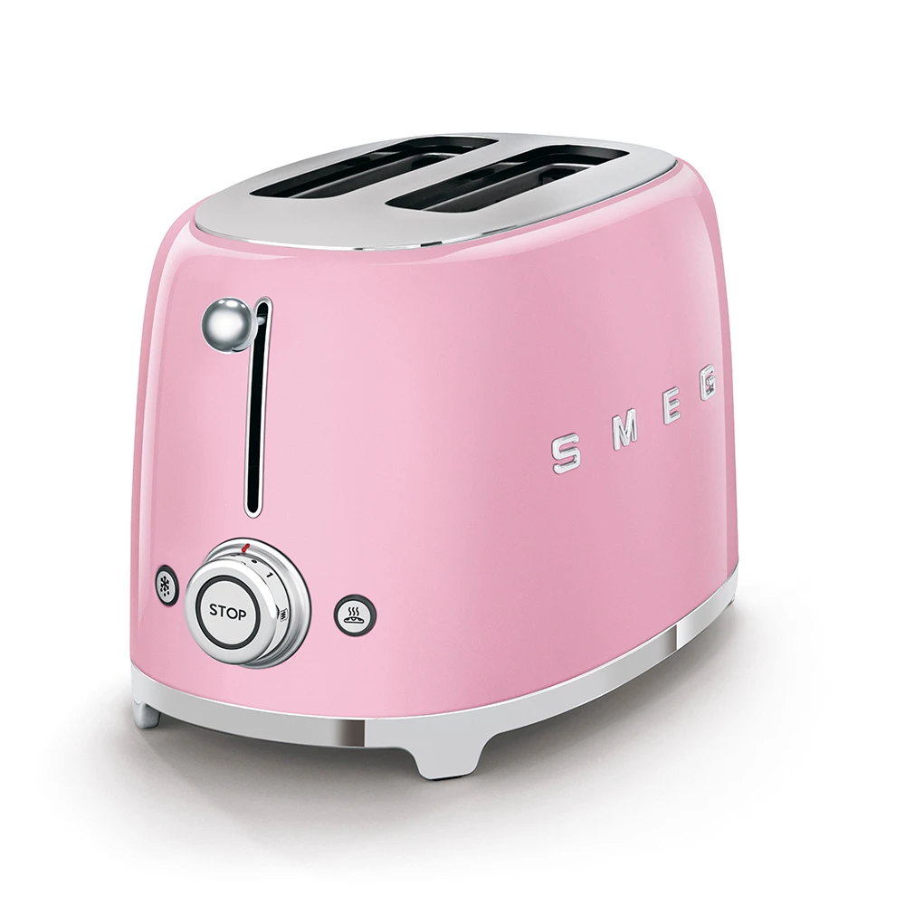 Smeg Pembe 2 Dilimli Ekmek Kızartma Makinesi TSF01PKEU Hemen Al