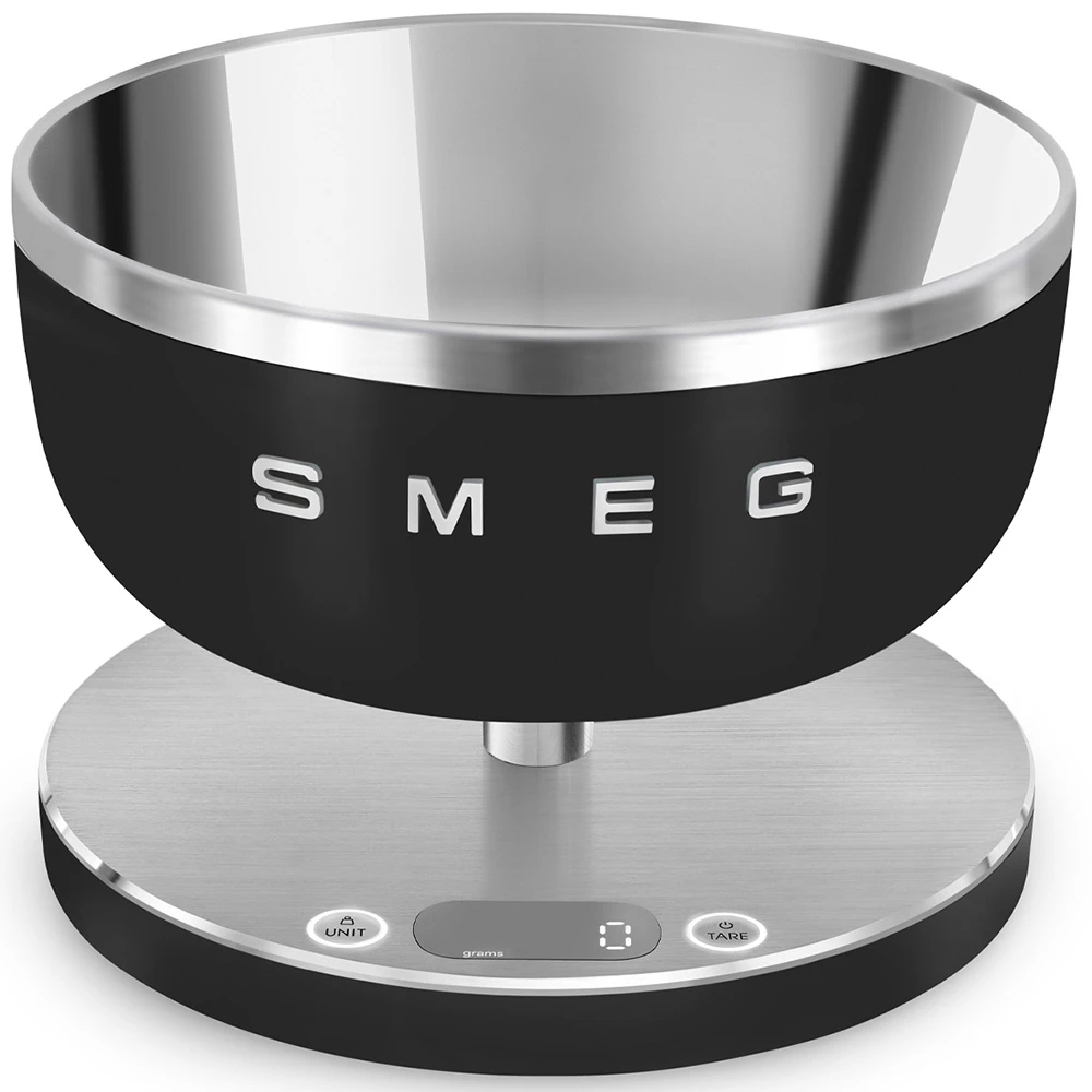 Smeg Retro Siyah Tezgahüstü Dijital Mutfak Tartısı KSC01BLMWW Hemen Al
