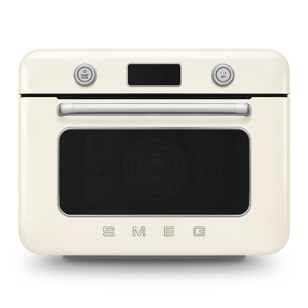 Smeg Tezgah Üstü Kombi Buharlı Krem Fırın COF01CREU Hemen Al