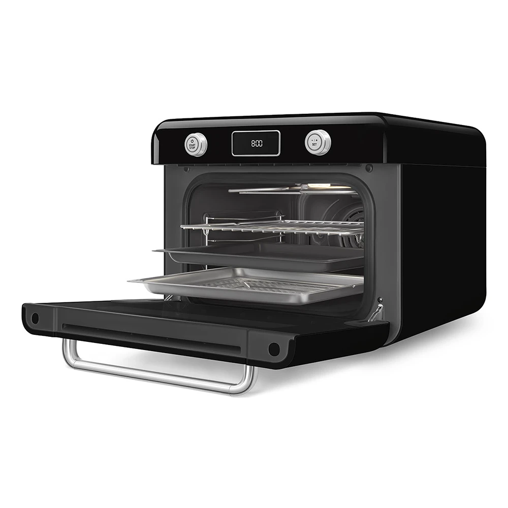 Smeg Tezgah Üstü Kombi Buharlı Siyah Fırın COF01BLEU Hemen Al